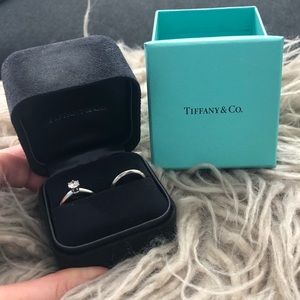 Tiffany & Co. Engagement Ring + Wedding Band Set